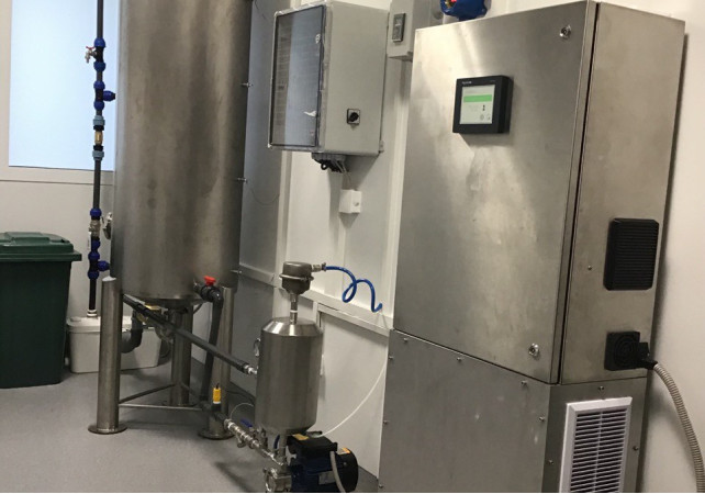 Центр экспериментальной и прикладной вирусологии НАН Беларуси. Установка системы озонирования для дезинфекции сточных вод